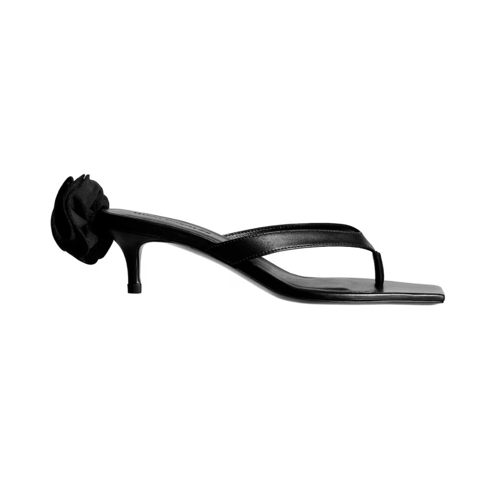 Magda Butrym x H&M Black Kitten Heel Sandals